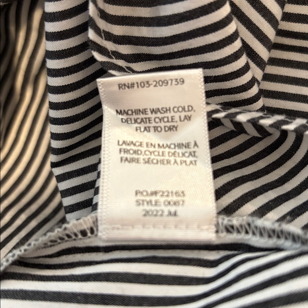 11 Honore size 1 (1X/14-16) Maeve Oversize Striped Button Down Shirt - Picture 10 of 10